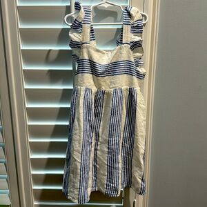 JCrew-crew cuts Dress blue & white